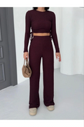 Bubble alt üst takım bordo pt510446