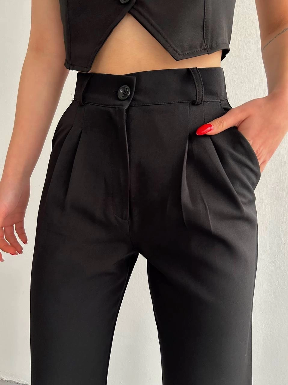 Palazzo pantolon siyah s23211
