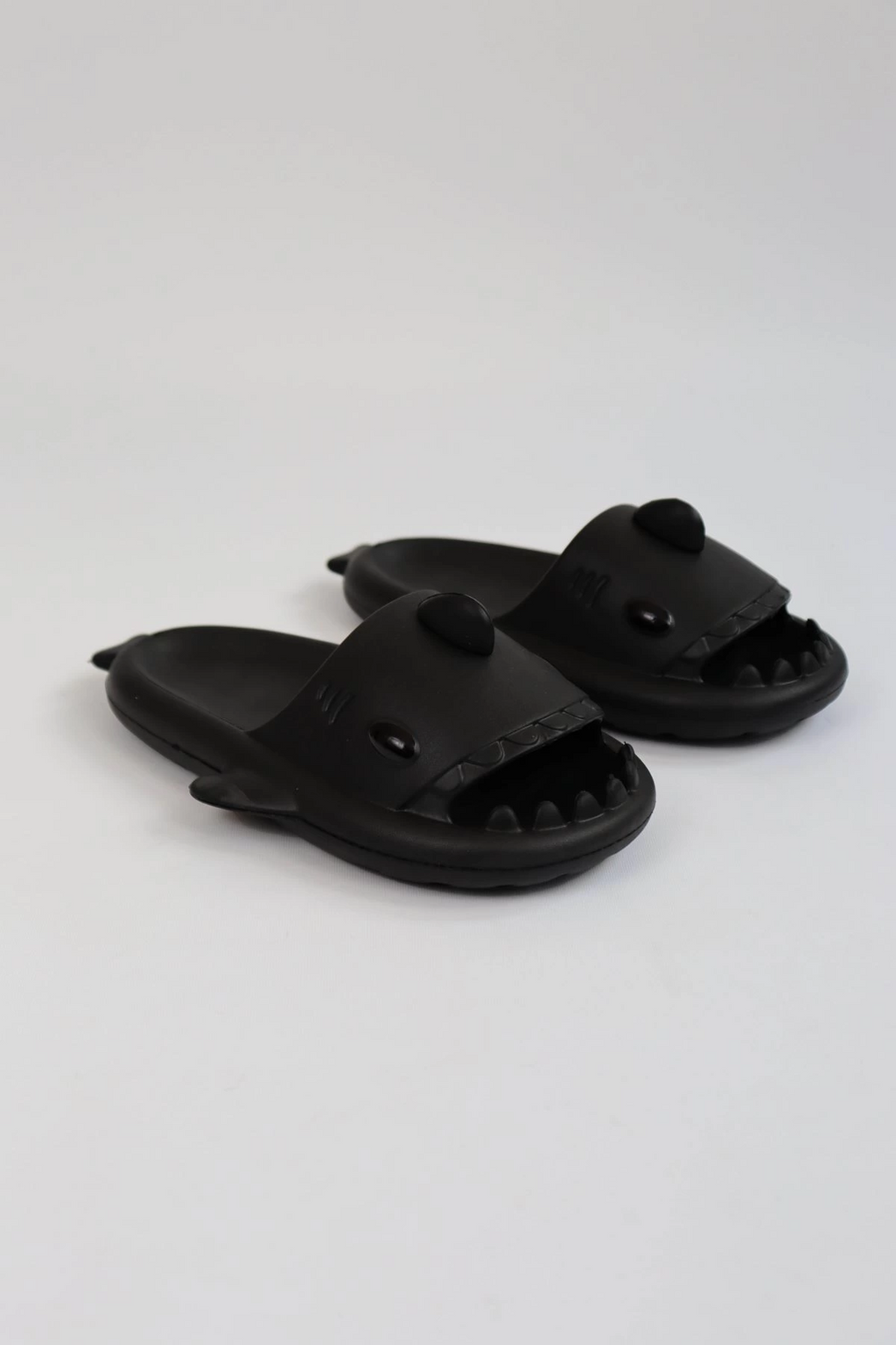 WG500 Köpekbalığı Siyah Unisex Tam Ortopedik Terlik Shark Slides